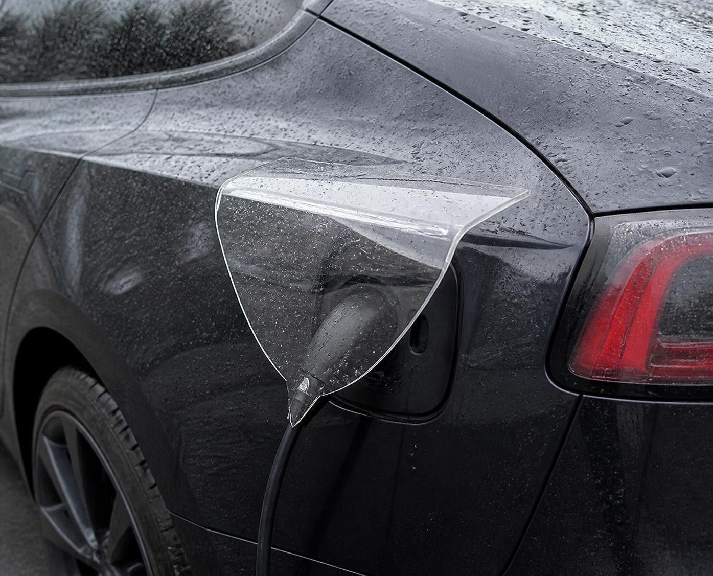 Magnetic Charge Port Rain Cover for Tesla Model 3 & Model Y - Waterproof Charging Cover, NACS - 图片 2
