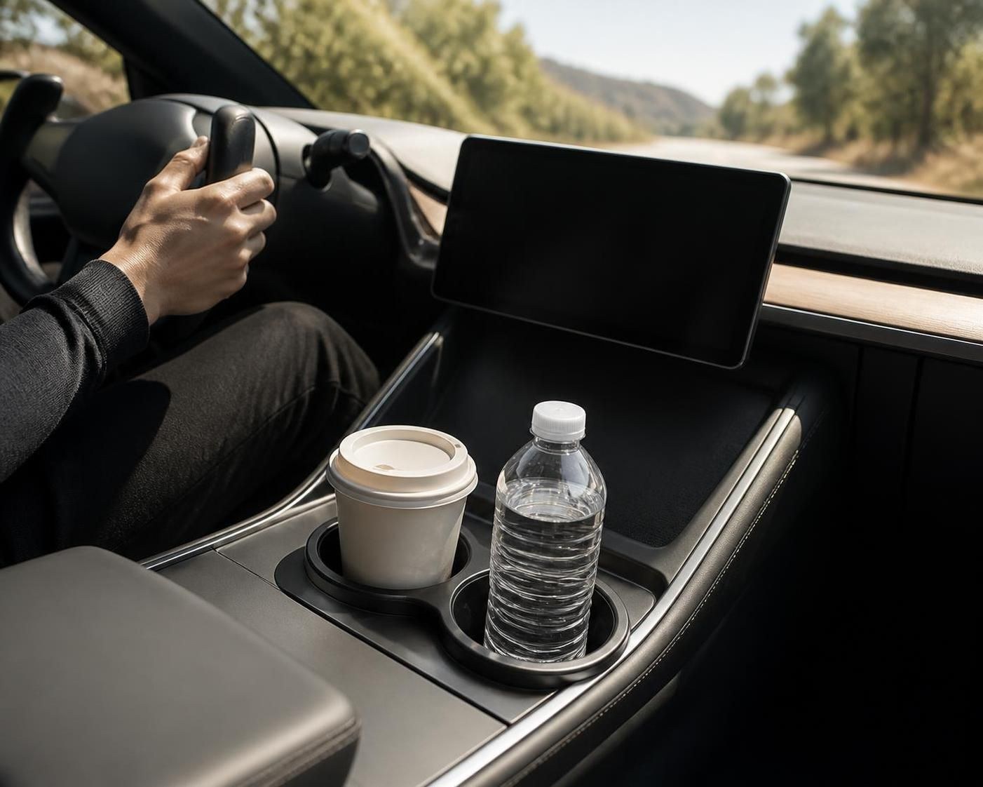 Cup Holder Insert for Tesla Model 3 Highland & Model Y Juniper - Center Console Cup Stabilizer - 图片 4
