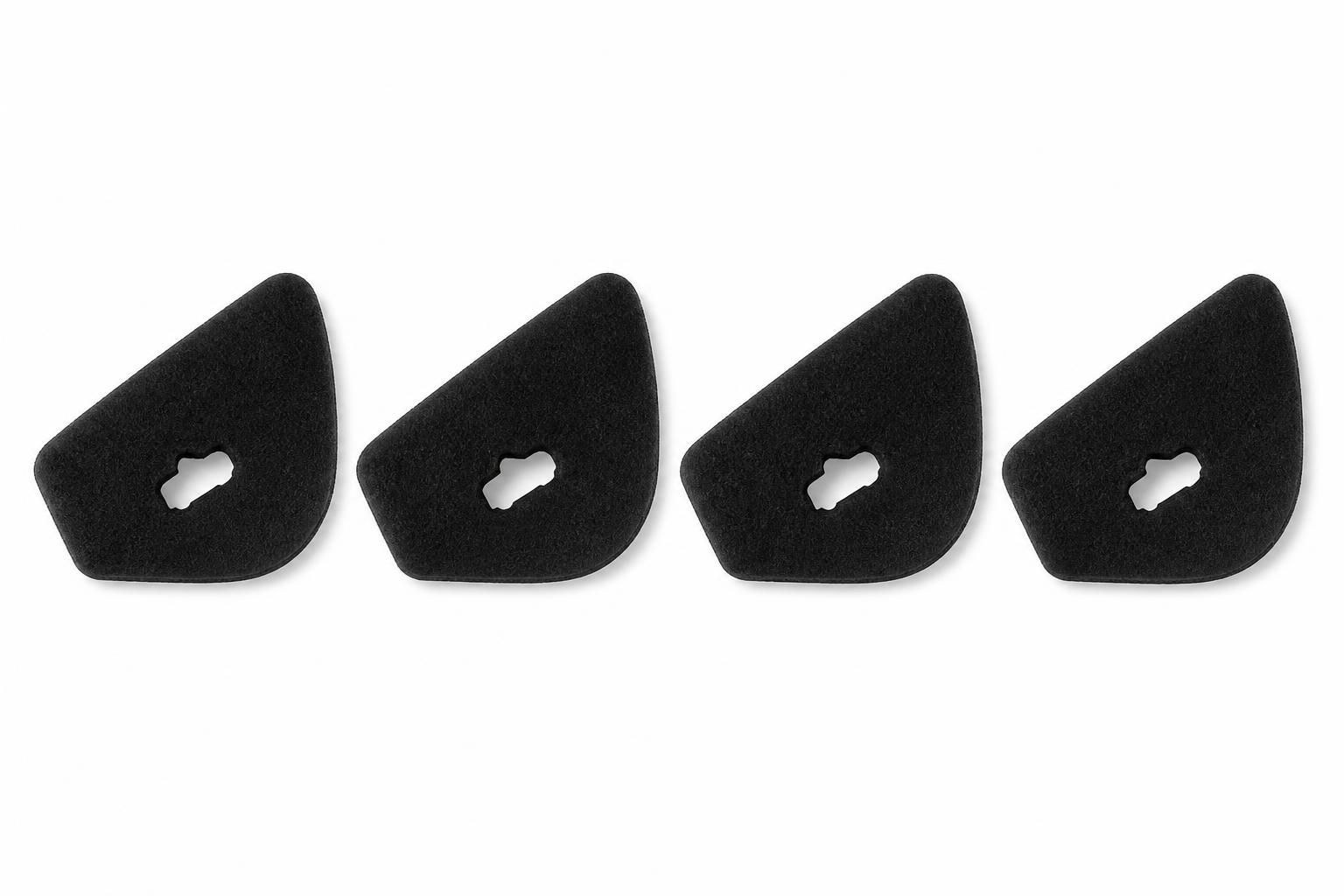 Door Button Decals for Tesla Model 3 Highland & Model Y Juniper - Suede Door Release Covers, 4-Pack