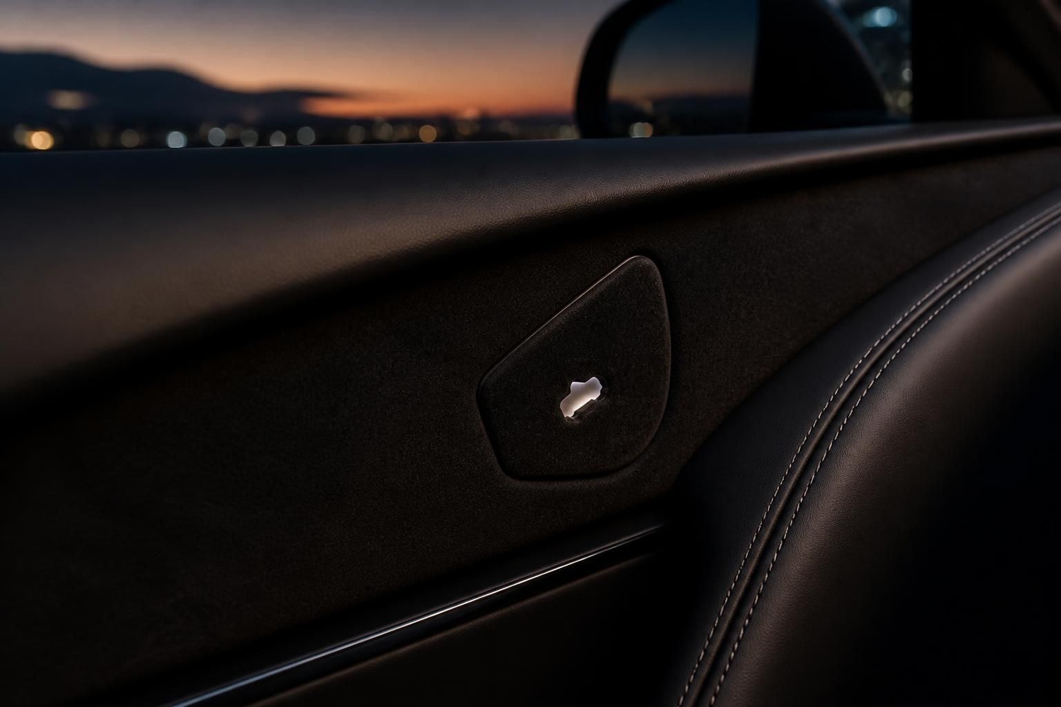 Door Button Decals for Tesla Model 3 Highland & Model Y Juniper - Suede Door Release Covers, 4-Pack - 图片 2