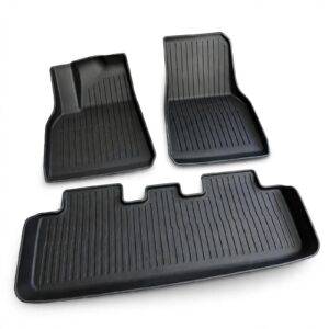 TPE All-Weather Floor Mats for Tesla Model 3 & Model Y - Full Set
