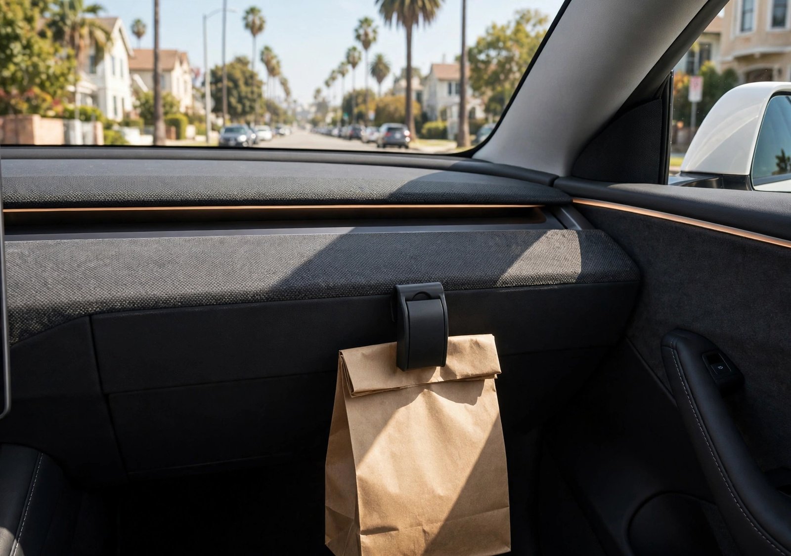 Glove Box Hook for Tesla Model Y & Model 3 (Refresh) - Hidden Bag Hook - 图片 4