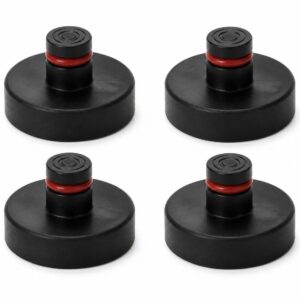 Jack Pads for Tesla Model 3 & Model Y - Rubber Lifting Pucks with Locating Post, 4-Pack