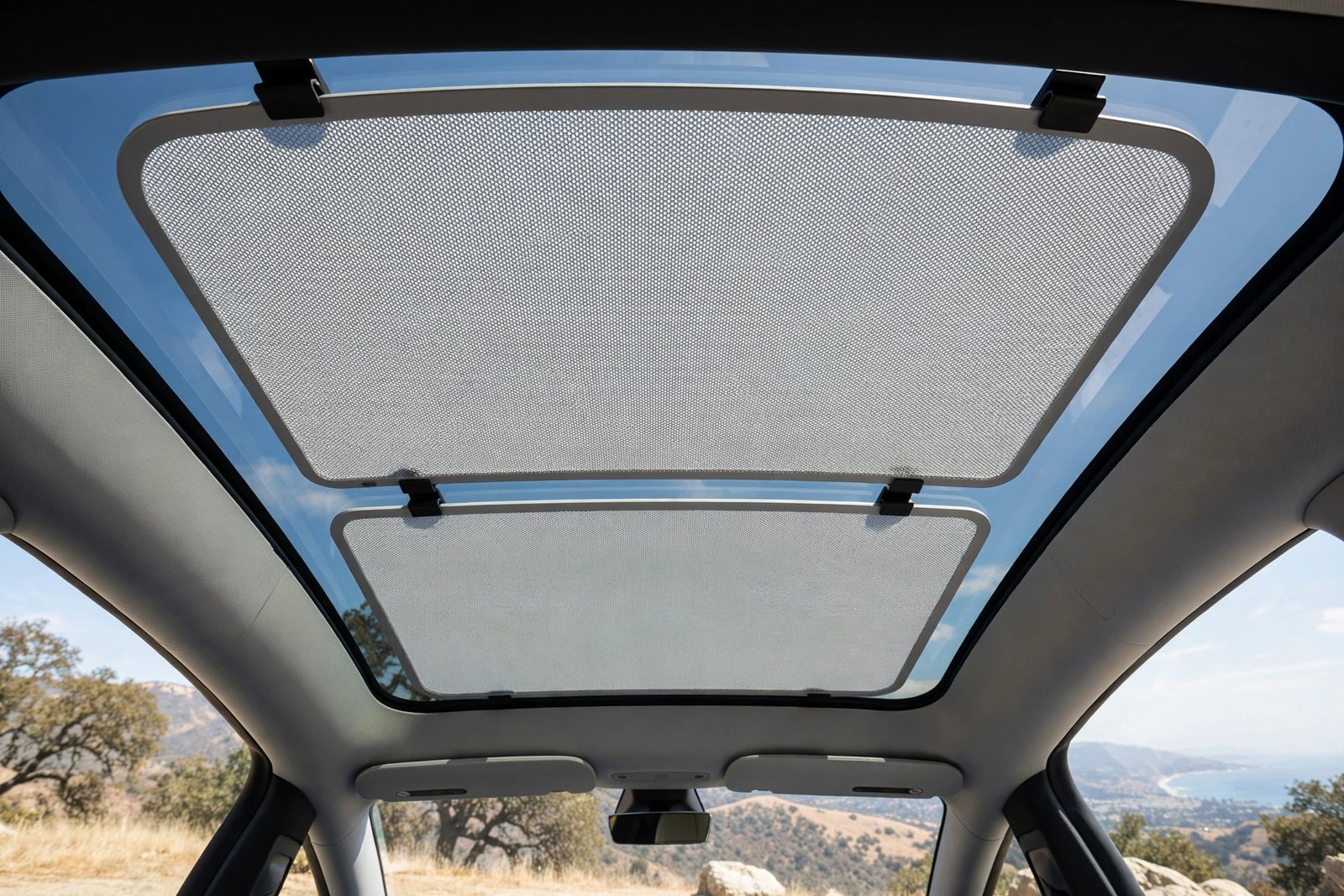 Glass Roof Sunshade for Tesla Model Y & Model 3 - Clip-In Mesh Sun Shade - 图片 4