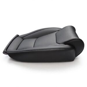 Front Seat Covers for Tesla Model 3 & Model Y - PU Leather with Memory Foam, Pair