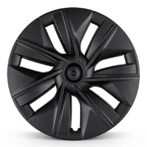 Aero Wheel Covers for Tesla Model Y 19/20 inch & Model 3 18 inch - Set of 4, Matte Black